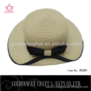 white paper lady hats foldable brim floppy hats